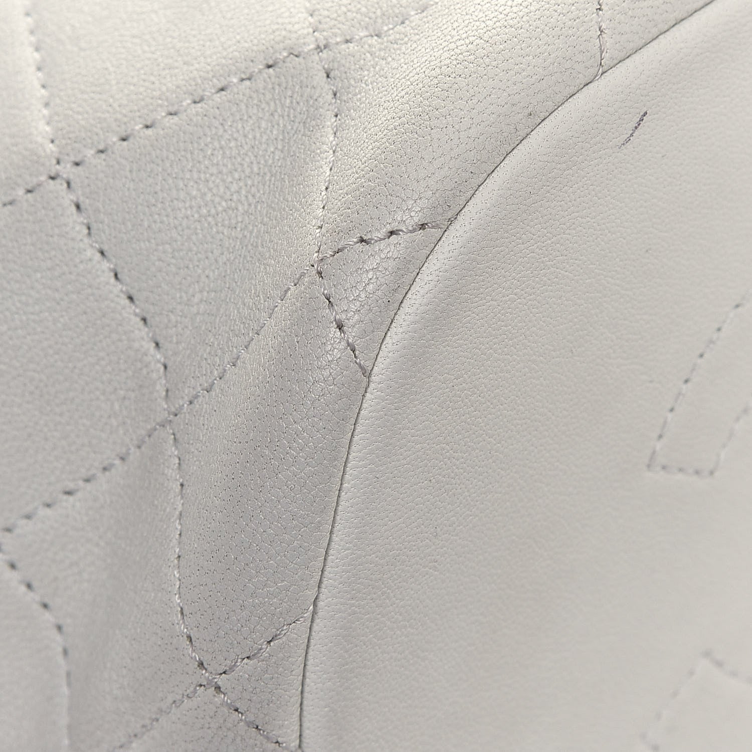 Chanel Lambskin Quilted Metallic Bubble Backpack White 8 of 14