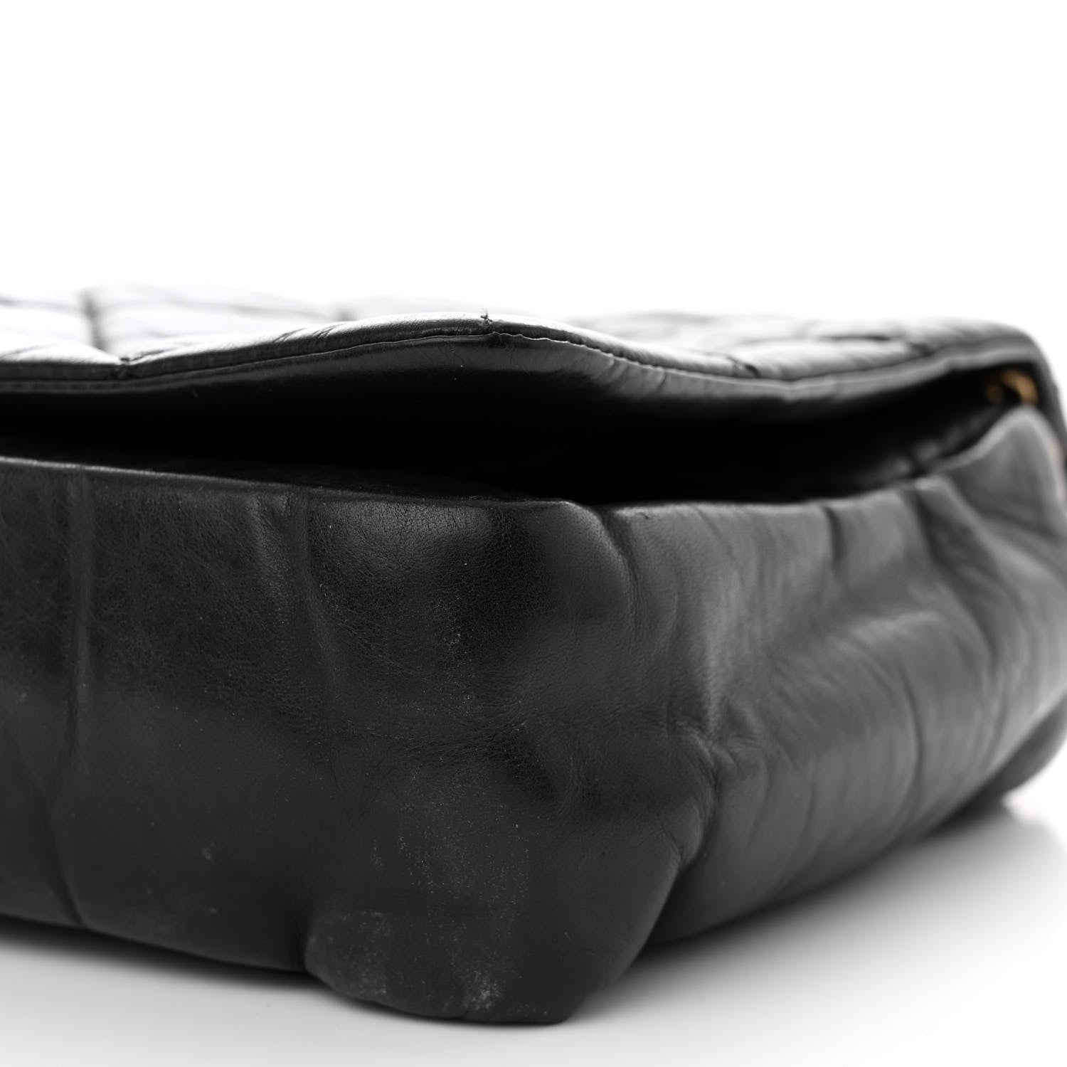Chanel Aged Calfskin Quilted Medium Pondichery Flap Black 14 of 14