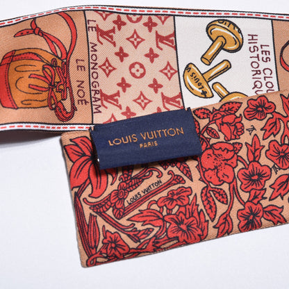 Louis Vuitton Silk Jeu De Louis BB Bandeau Beige 3 of 5