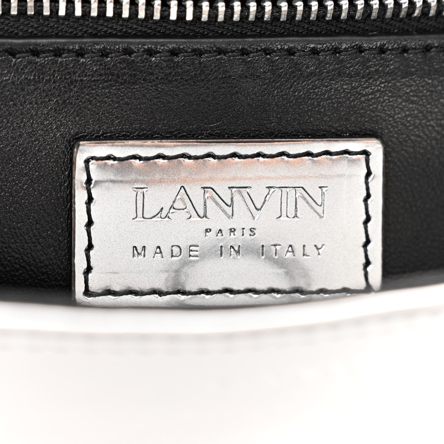 Lanvin Metallic Calfskin Cat Hobo Silver 6 of 10