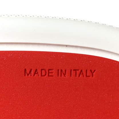 Christian Louboutin Calfskin Patent Vieirissima Flat Sneakers 40 White Black 7 of 8