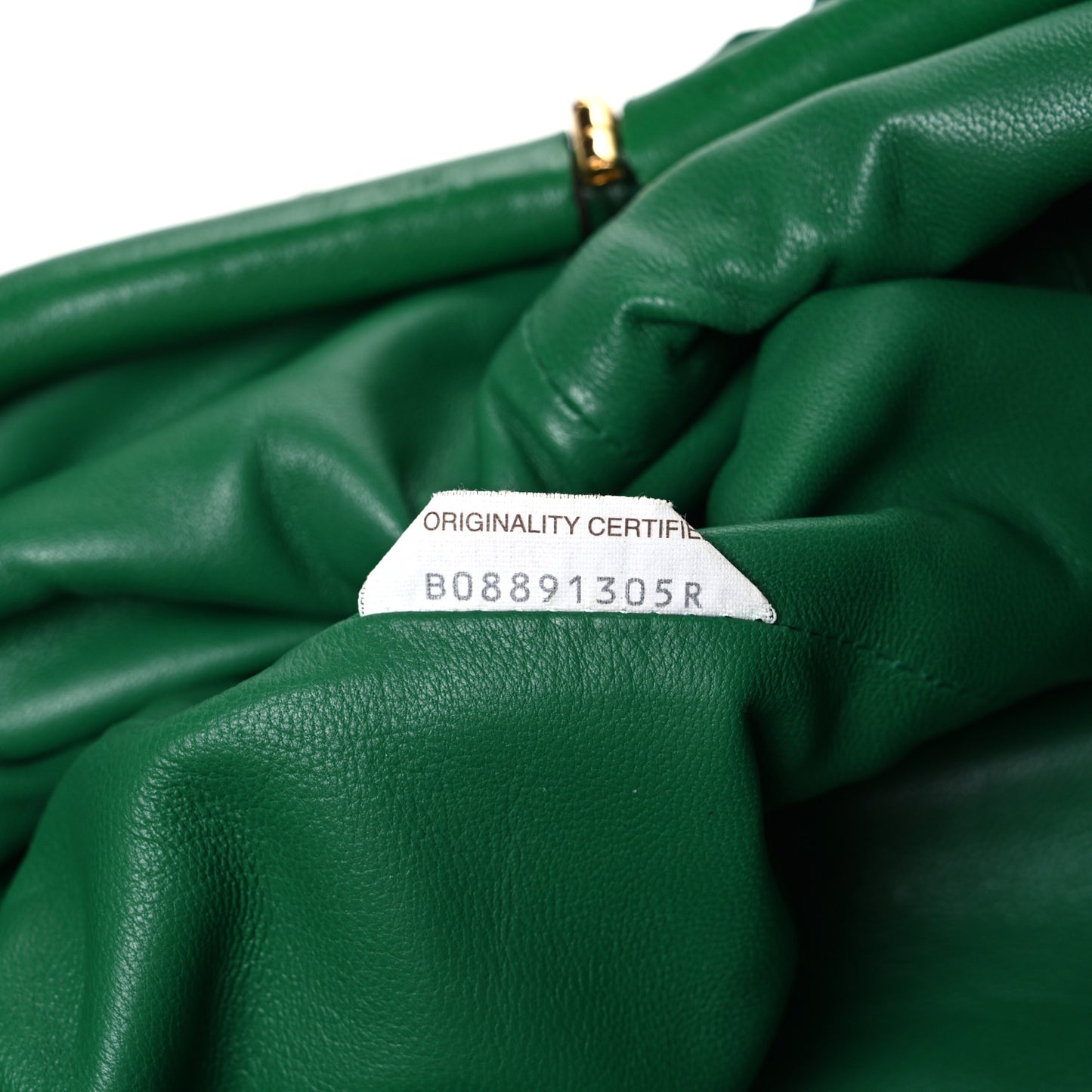 Nappa Maxi Intrecciato The Pouch Oversized Clutch Racing Green