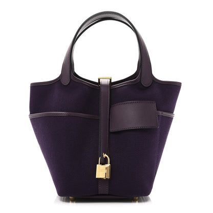 Hermes Toile Goeland Swift Cargo Picotin Lock 18 Raisin Cassis 1 of 10