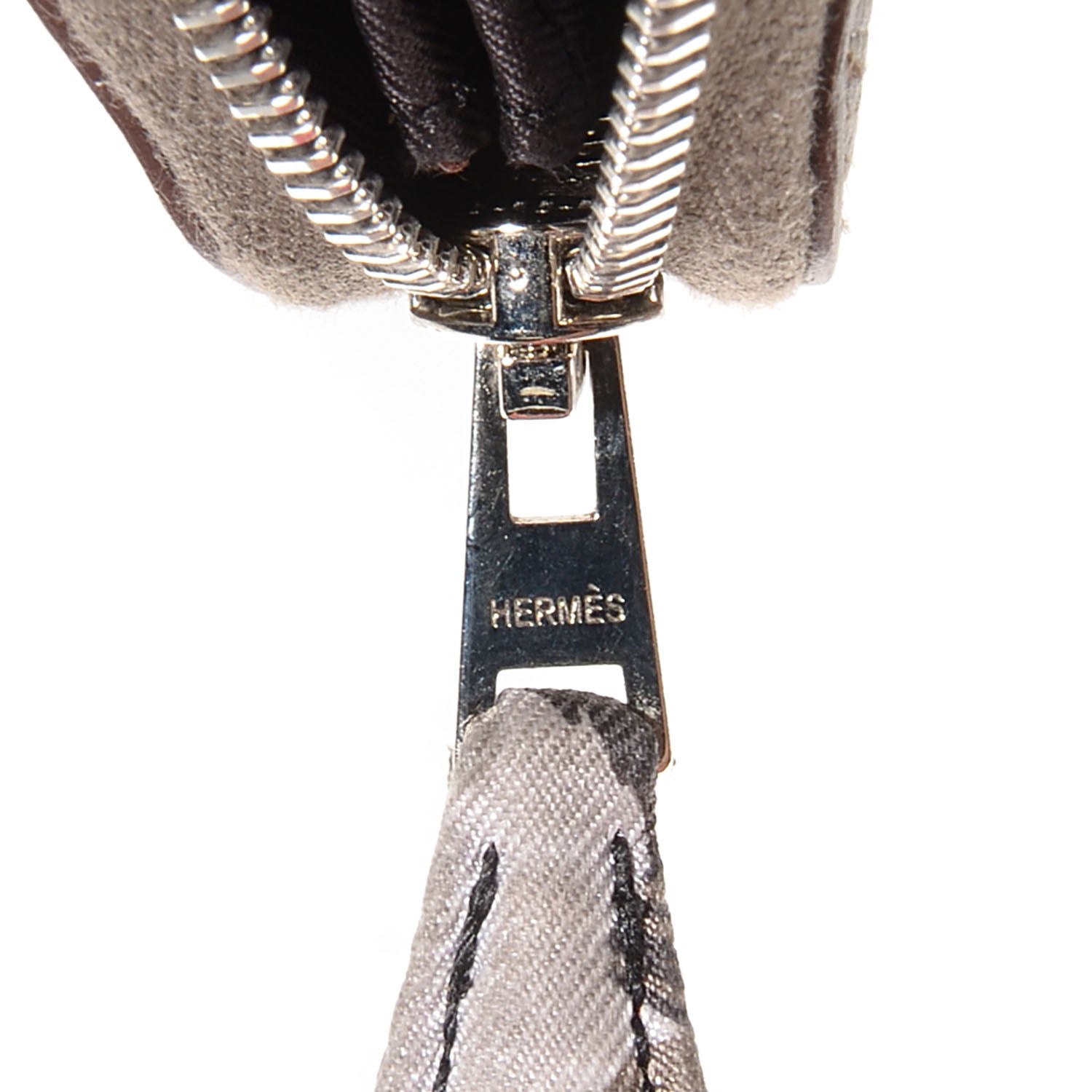 Hermes Epsom Silk'in Compact Wallet Etain 9 of 10
