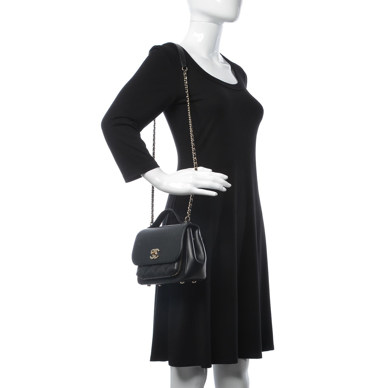 Chanel Caviar Quilted Small Business Affinity Flap Black 2 of 13