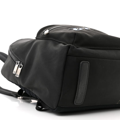Christian Dior X KAWS Nylon Calfskin Logo Backpack Black 9 of 12