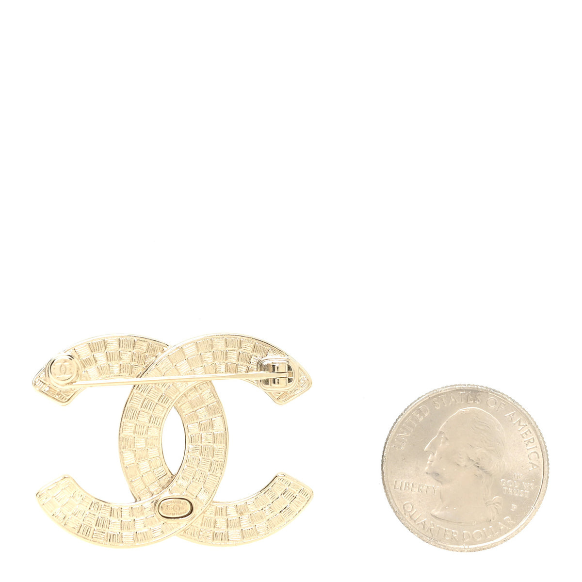Chanel Enamel CC Brooch Black White 2 of 4