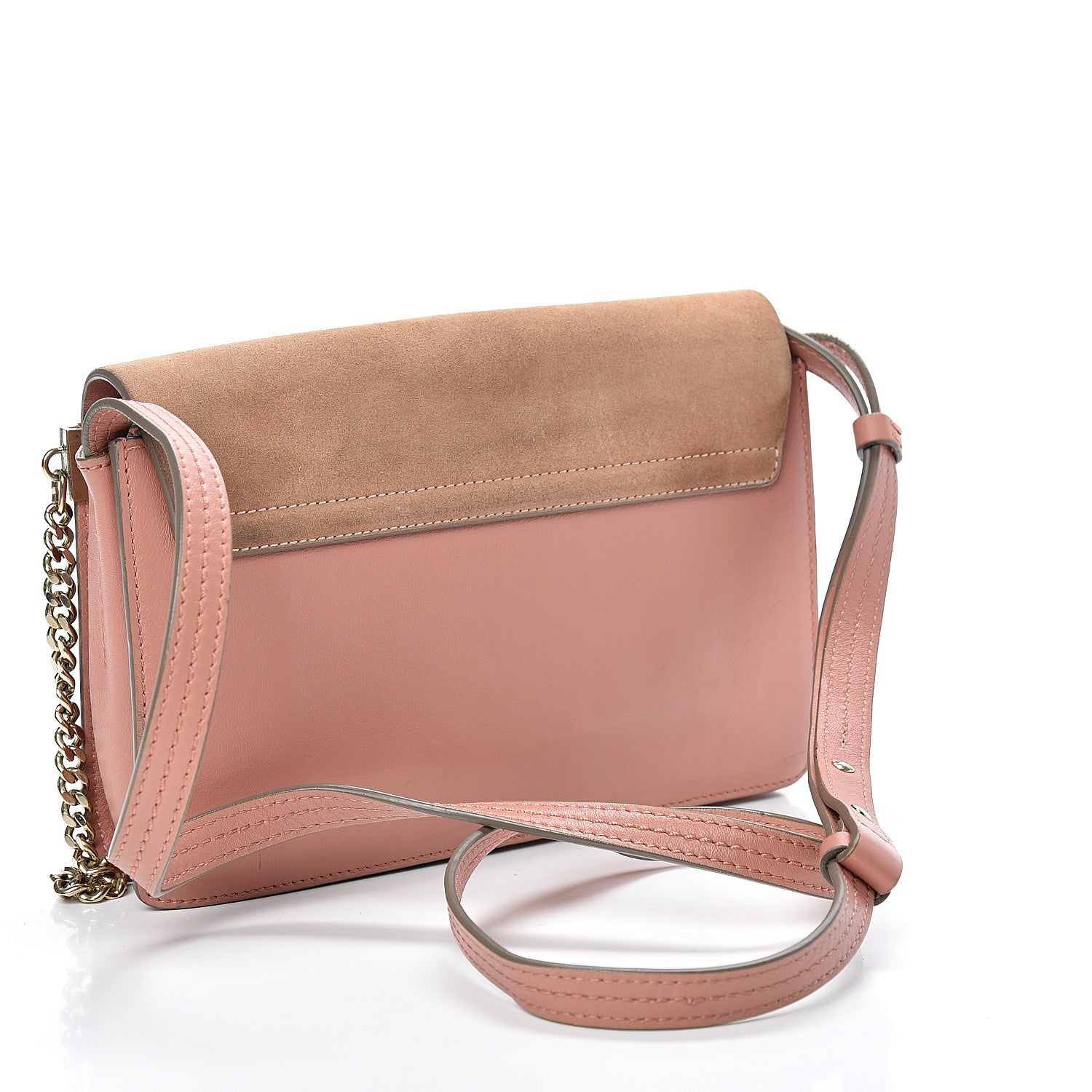 Chloe Suede Calfskin Small Faye Shoulder Bag Blushy Pink 2 of 17