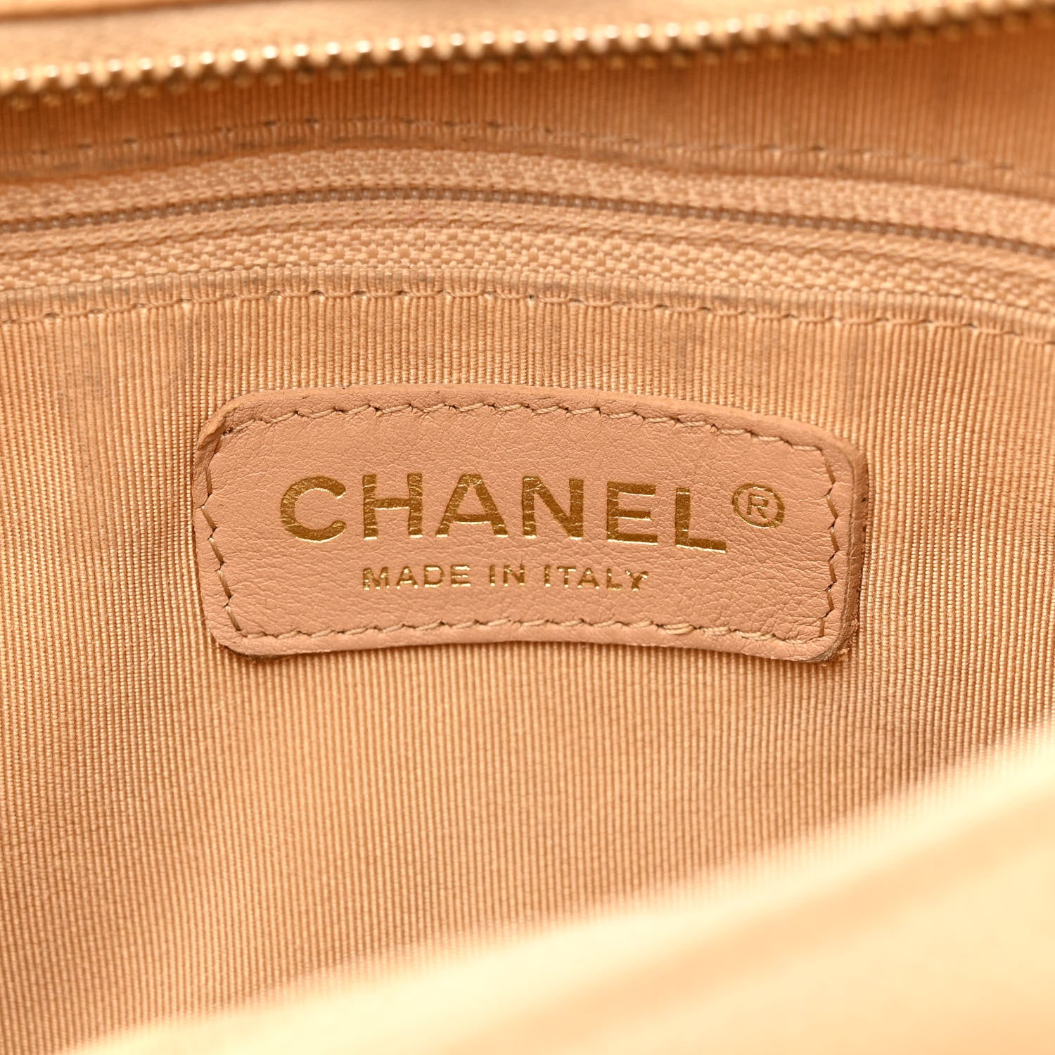 Chanel Caviar Quilted Timeless CC Shoulder Bag Beige 6 of 18