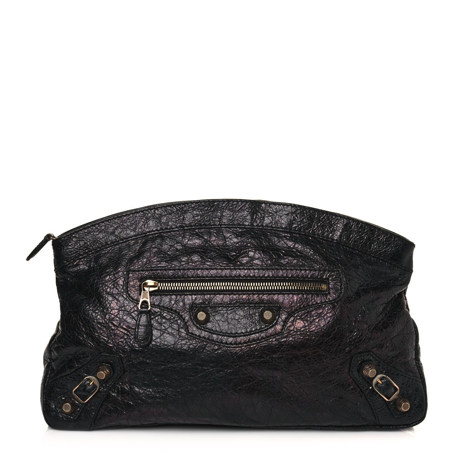 Balenciaga Agneau Giant 12 Gold Hardware Premier Clutch Black 1 of 11