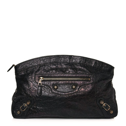 Balenciaga Agneau Giant 12 Gold Hardware Premier Clutch Black 1 of 11