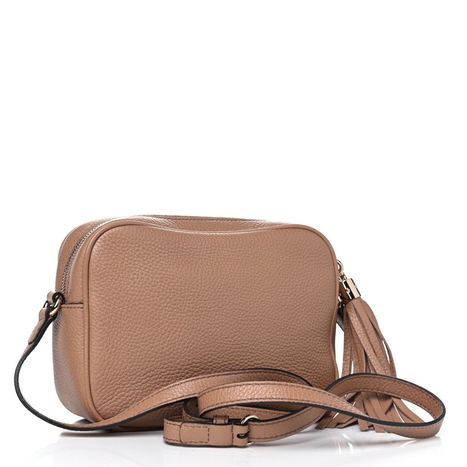 Gucci Pebbled Calfskin Small Soho Disco Bag Camelia 2 of 4