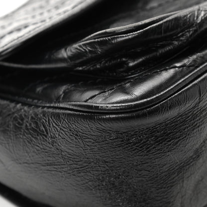 Saint Laurent Crinkled Calfskin Matelasse Monogram Medium Niki Chain Satchel Black 12 of 13
