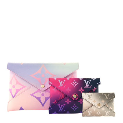 Louis Vuitton Monogram Giant Spring In The City Kirigami Pochette Set Sunrise Pastel Midnight Fuchsia Sunset Kaki 1 of 11
