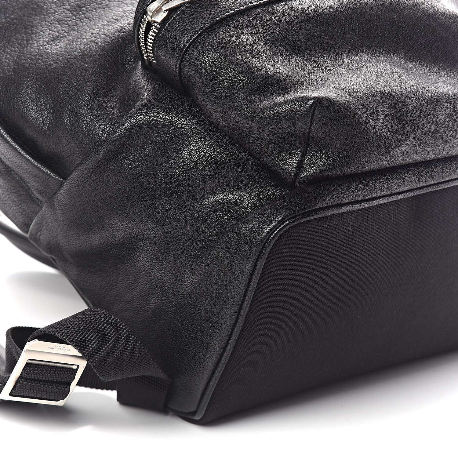 Saint Laurent Lambskin Mini City Backpack Black 8 of 9