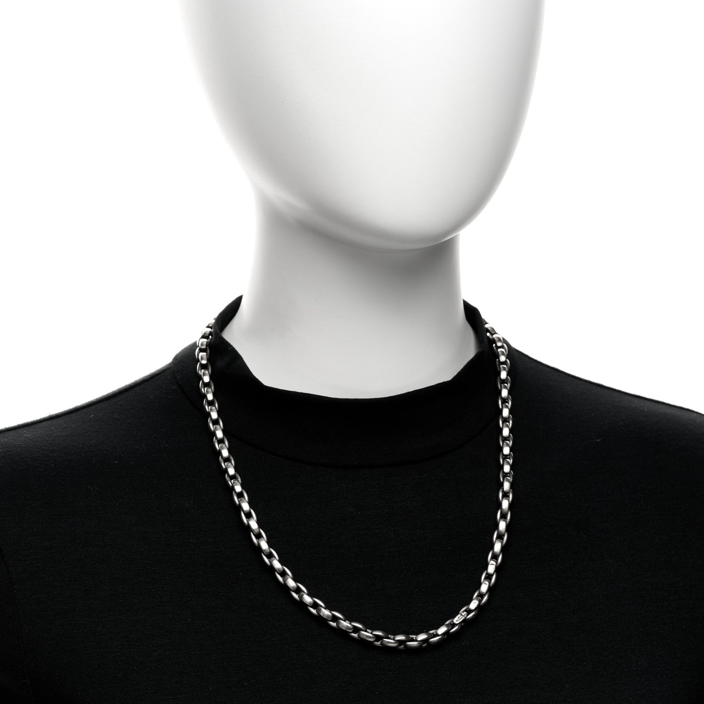 Sterling Silver 6.5mm Streamline Elongated Chain Necklace