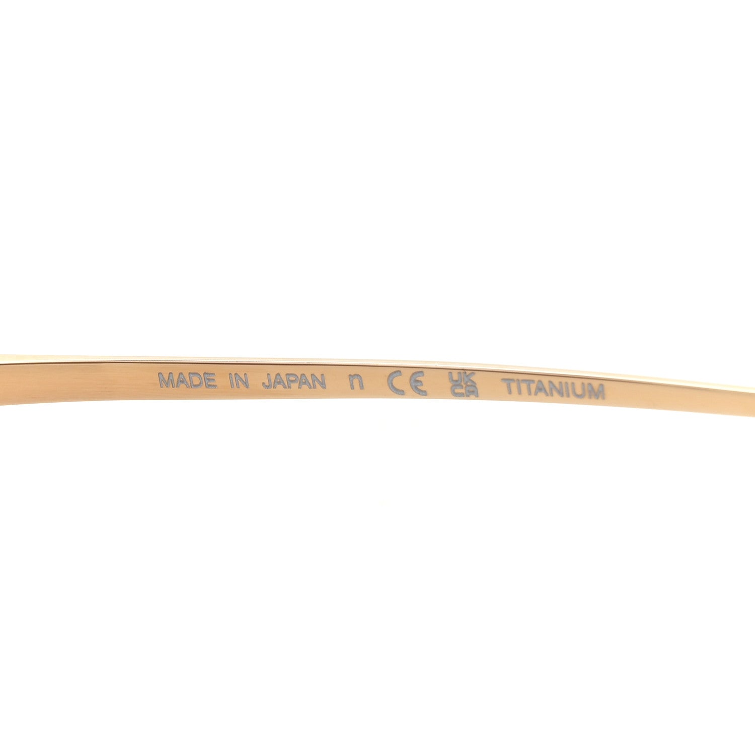 Chanel Titanium Polarized Rimless Square Sunglasses 4271-T Gold Violet 5 of 8
