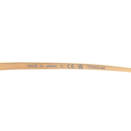 Chanel Titanium Polarized Rimless Square Sunglasses 4271-T Gold Violet 5 of 8