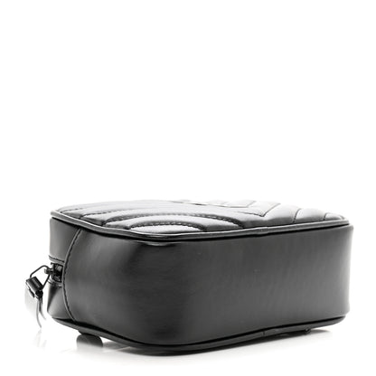 Saint Laurent Calfskin Matelasse Monogram Lou Belt Bag Black 4 of 9