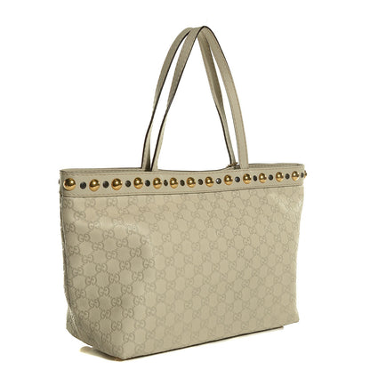 Gucci Guccissima Medium Babouska Shopping Tote Off White 3 of 7