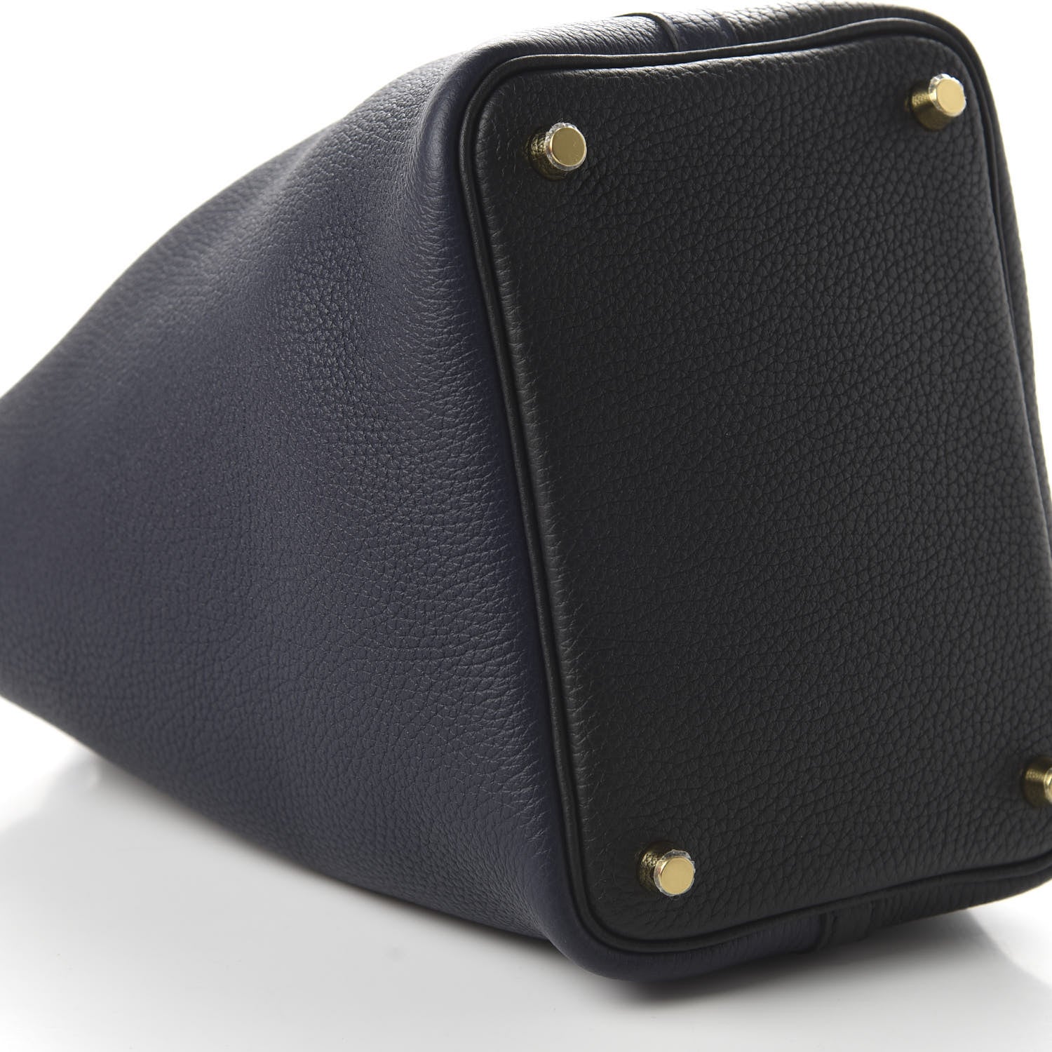 Hermes Taurillon Clemence Casaque Picotin Lock 18 PM Bleu Nuit Black Blue Frida 6 of 11