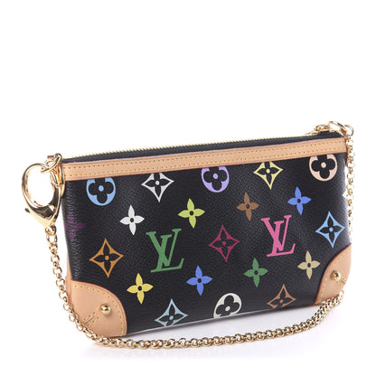 Louis Vuitton Monogram Multicolor Pochette Milla MM Black 2 of 5
