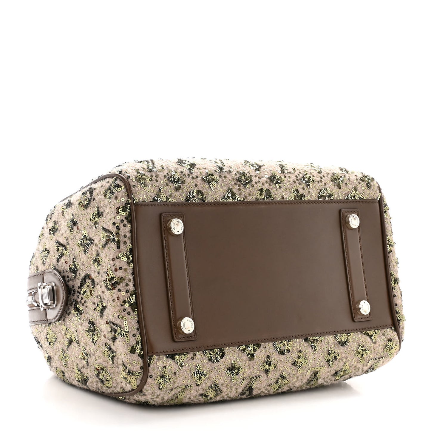 Sequin Monogram Sunshine Express Speedy Kaki