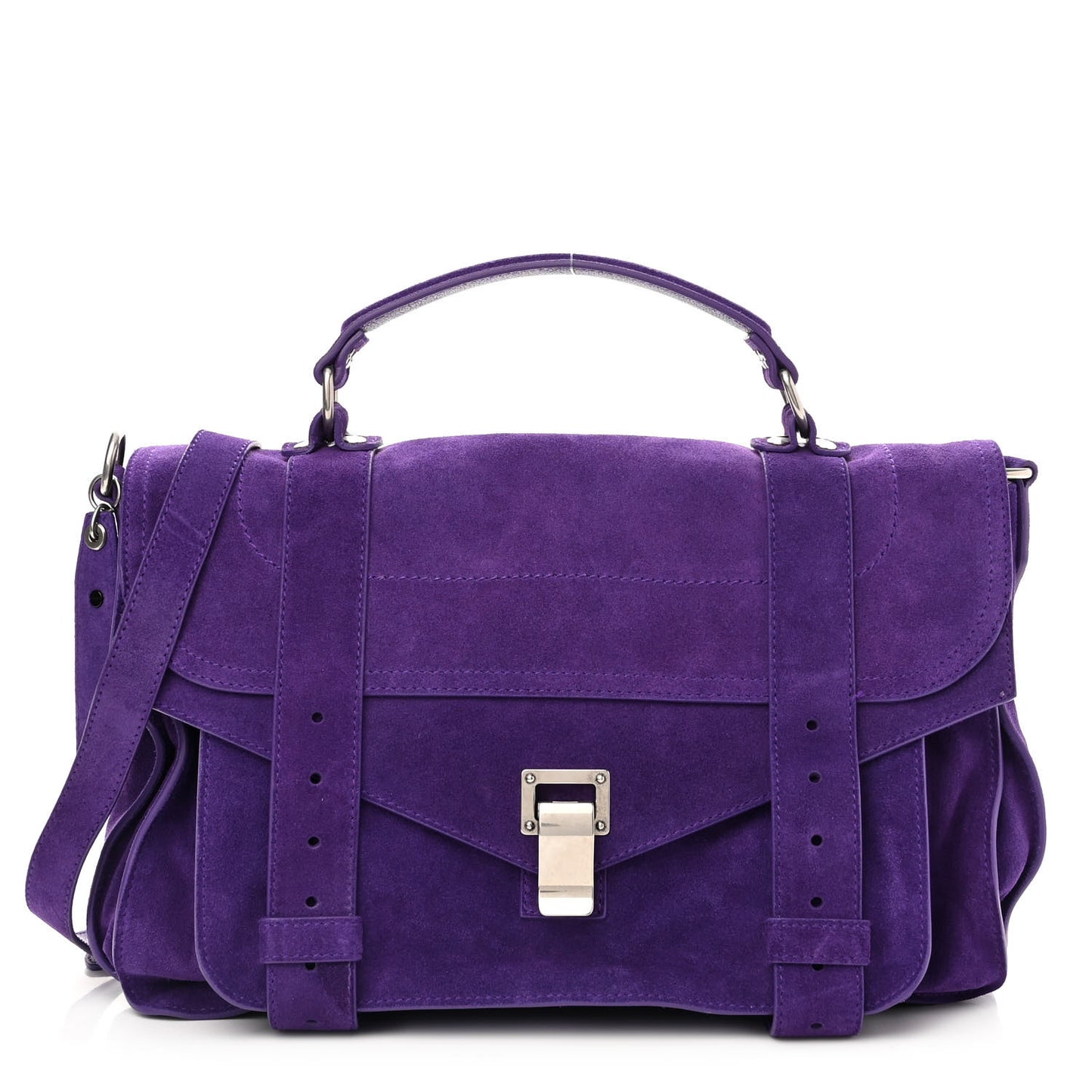 Suede Medium PS1 Satchel Amethyst
