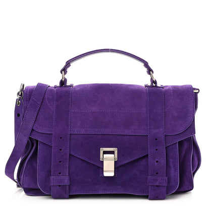 Proenza Schouler Suede Medium PS1 Satchel Amethyst 1 of 14