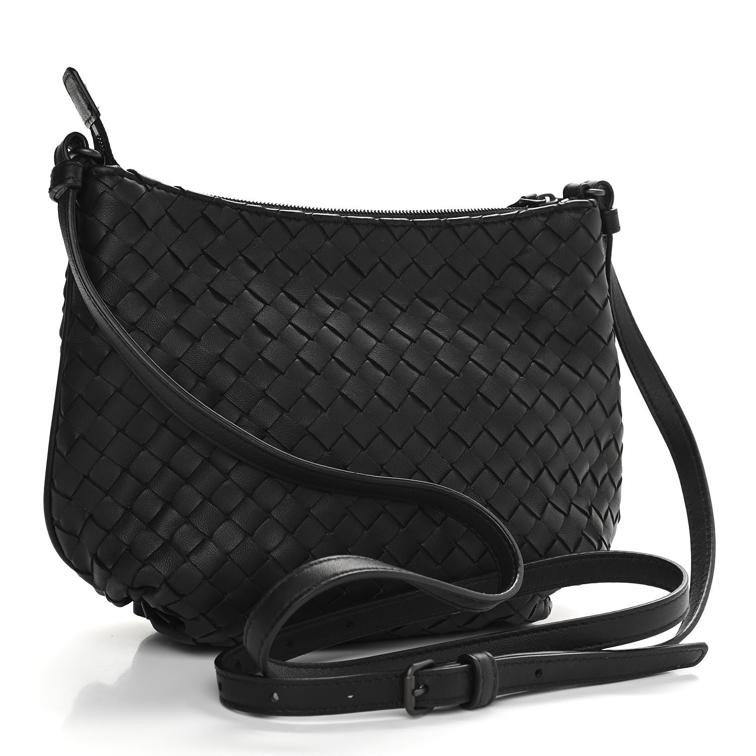 Bottega Veneta Nappa Intrecciato Crossbody Black 2 of 9