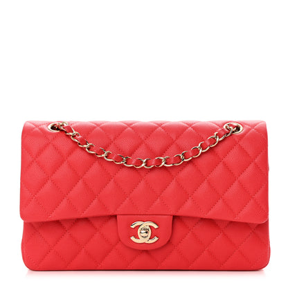 Chanel Caviar Quilted Medium Double Flap Red 1 of 14