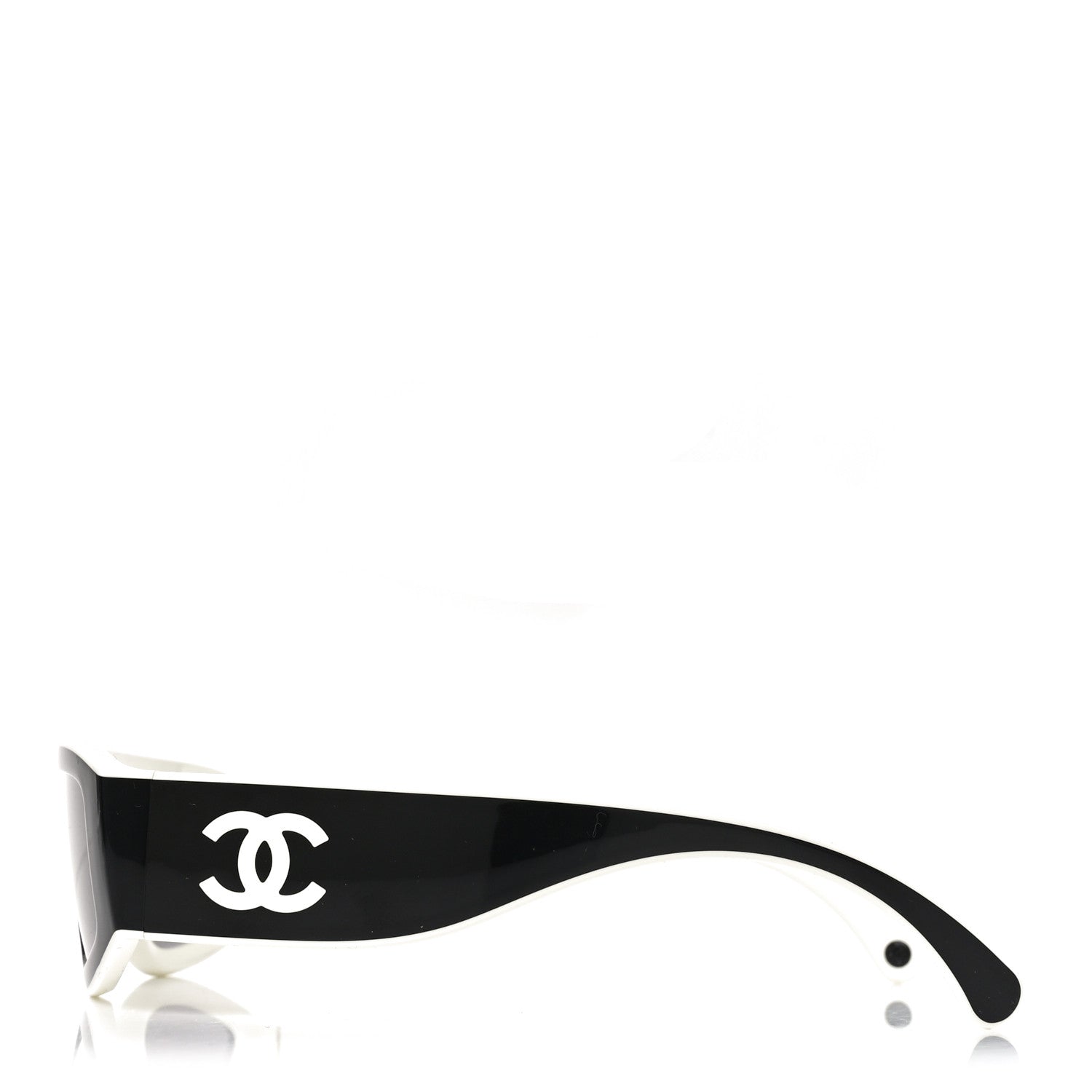 Chanel Acetate Cat Eye Sunglasses 6057 Black White 3 of 7