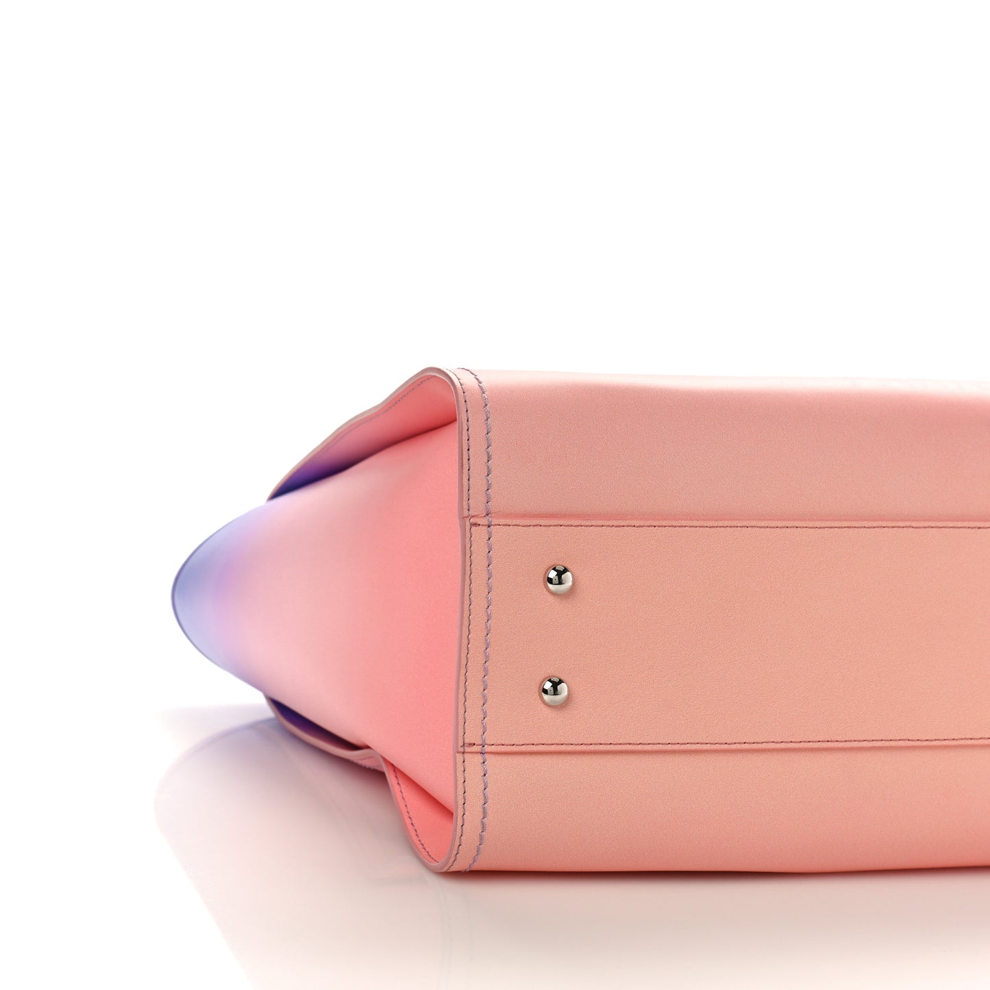 Shaded Calfskin Medium Deauville Tote Light Purple Pink Coral