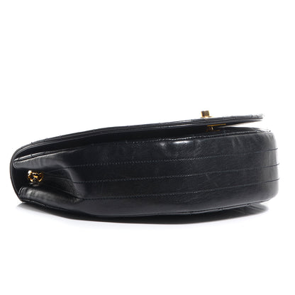 Chanel Lambskin Quilted Small Half Moon Flap Black 4 of 10