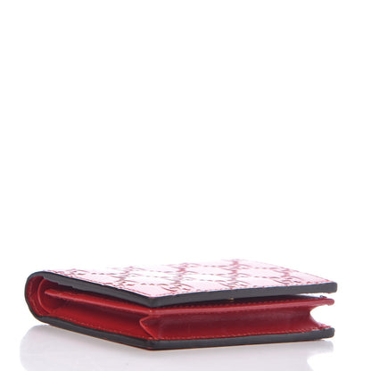 Gucci Guccissima Card Case Wallet Red 4 of 7