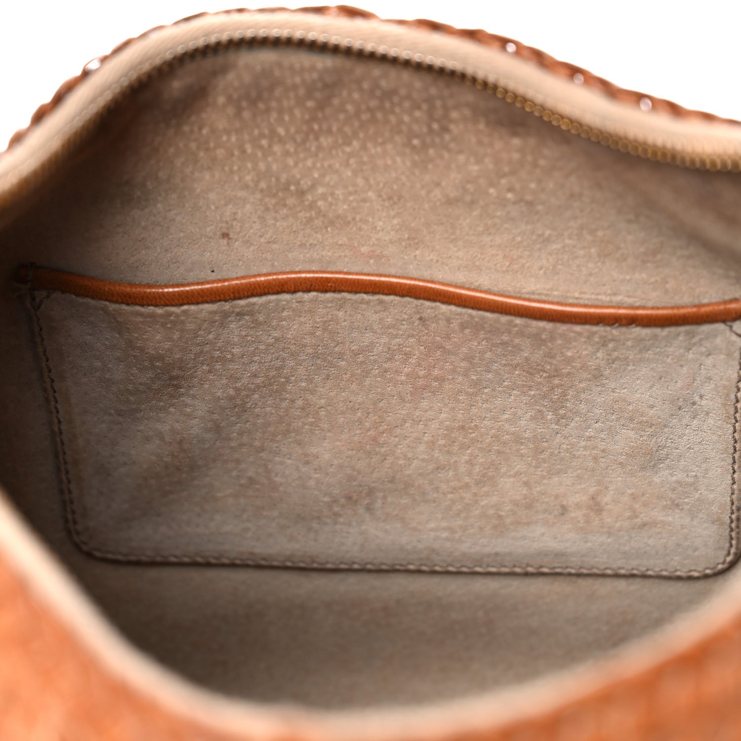 Prada Goatskin Woven Hobo Nudo 6 of 21