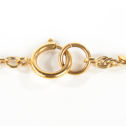 Chanel Crystal Hexagon CC Necklace Gold 3 of 4