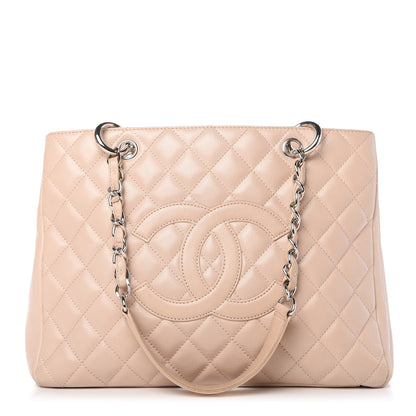 Chanel Caviar Quilted Grand Shopping Tote GST Beige Clair 1 of 9