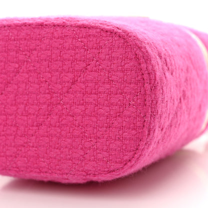 Chanel Tweed Quilted Vanity Case Fuchsia 10 of 10
