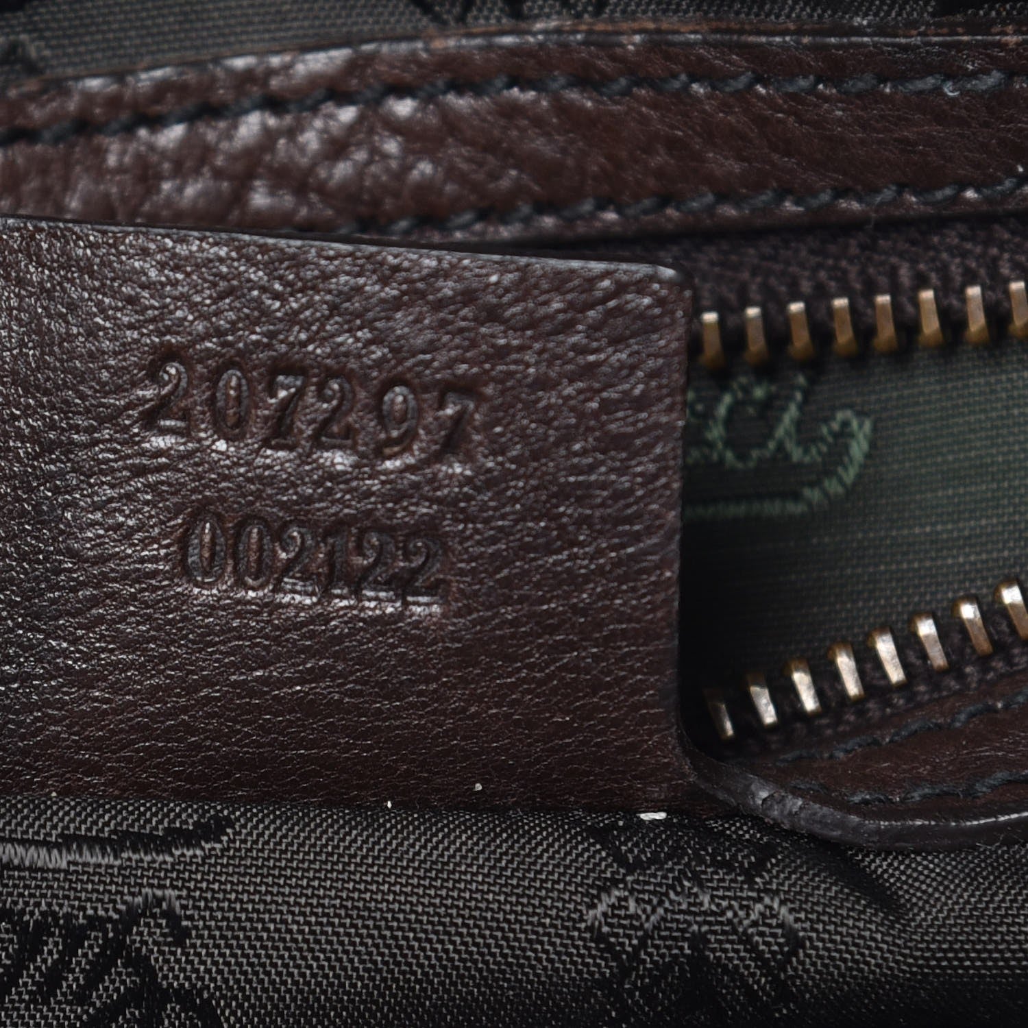 Gucci Calfskin Medium Babouska Boston Tote Dark Brown 7 of 14