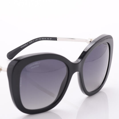 Chanel Acetate Polarized Butterfly Winter Pearl Sunglasses 5339-H-A Black 7 of 8