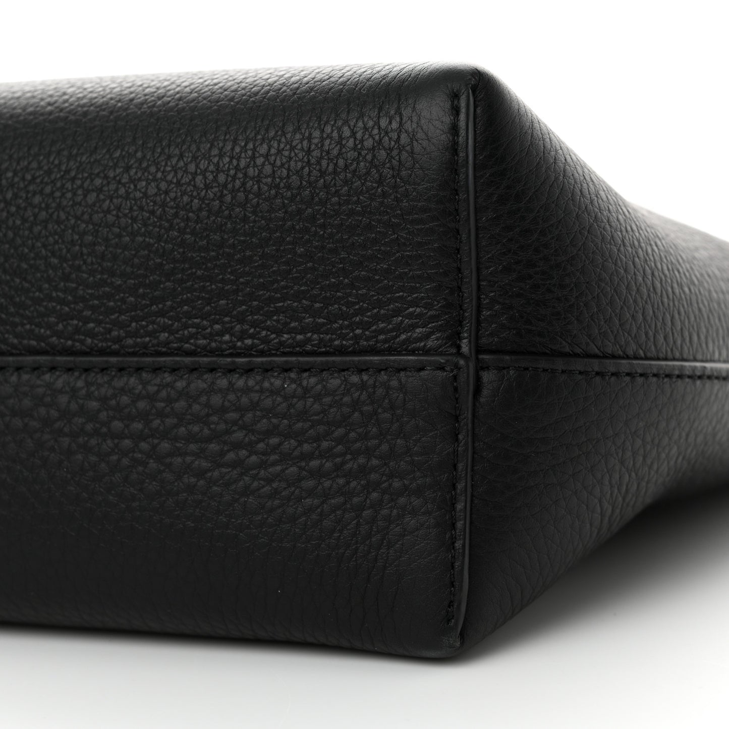 Grained Calfskin Small Park Tote Black