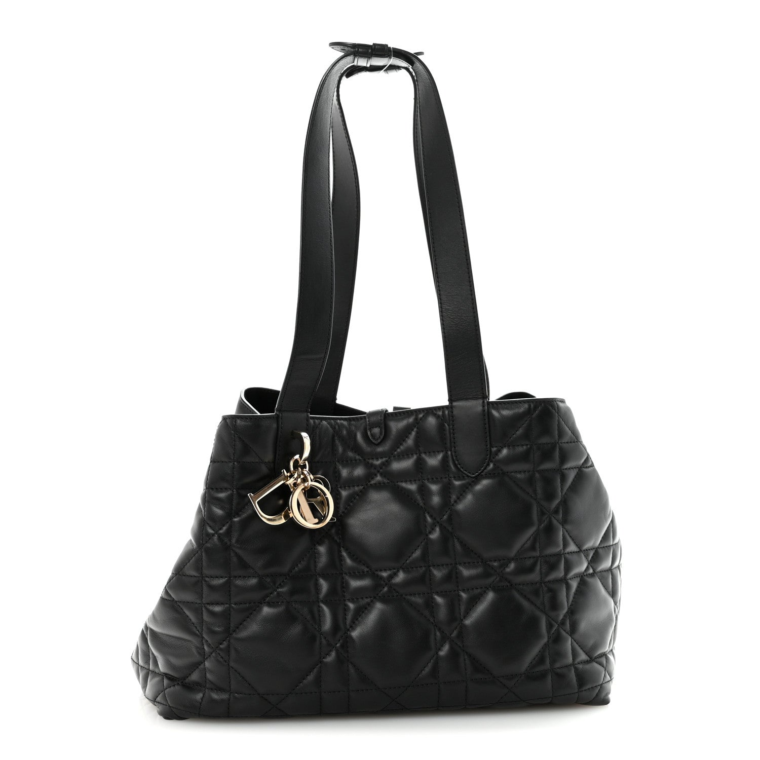 Christian Dior Calfskin Macrocannage Medium Toujours Black 1 of 10