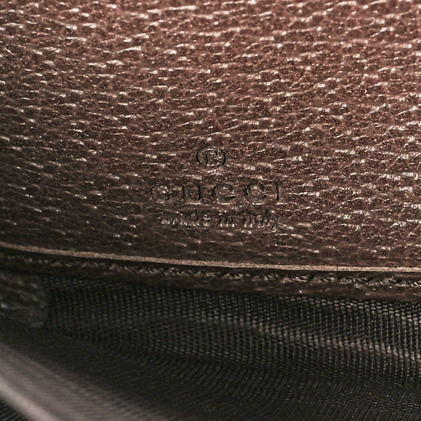 GG Supreme Monogram Web Ophidia Zip Around Wallet Brown