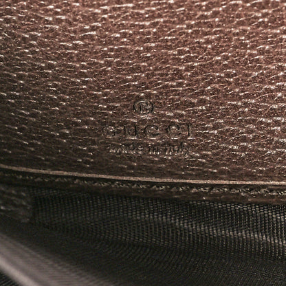 Gucci GG Supreme Monogram Web Ophidia Zip Around Wallet Brown 6 of 7