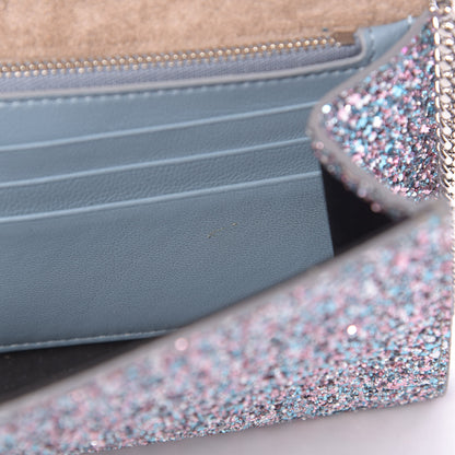 Jimmy Choo Glitter Emmie Clutch Bubblegum Mix 7 of 15
