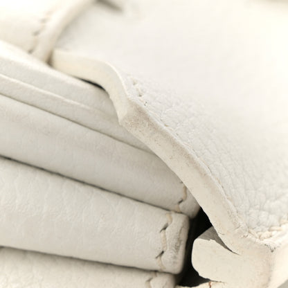 Hermes Taurillon Clemence Lizard Club Birkin 35 Blanc Gris Perle Sanguine 15 of 16