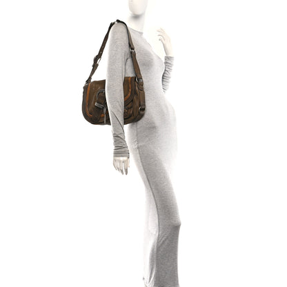 Christian Dior Calfskin Gaucho Double Saddle Bag Brown 2 of 10