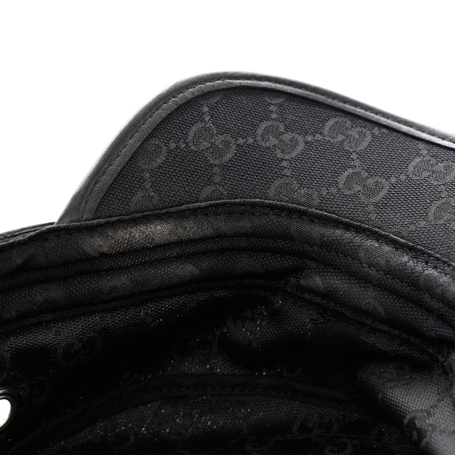 Gucci Monogram Canvas Military Hat L Black 9 of 9