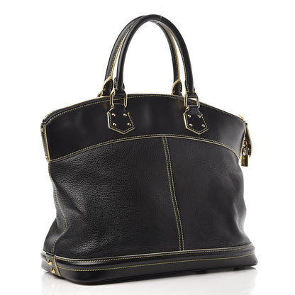 Louis Vuitton Suhali Lockit MM Black 3 of 12